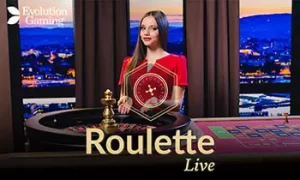 LUCAS777 live roulette table with spinning wheel in online casino